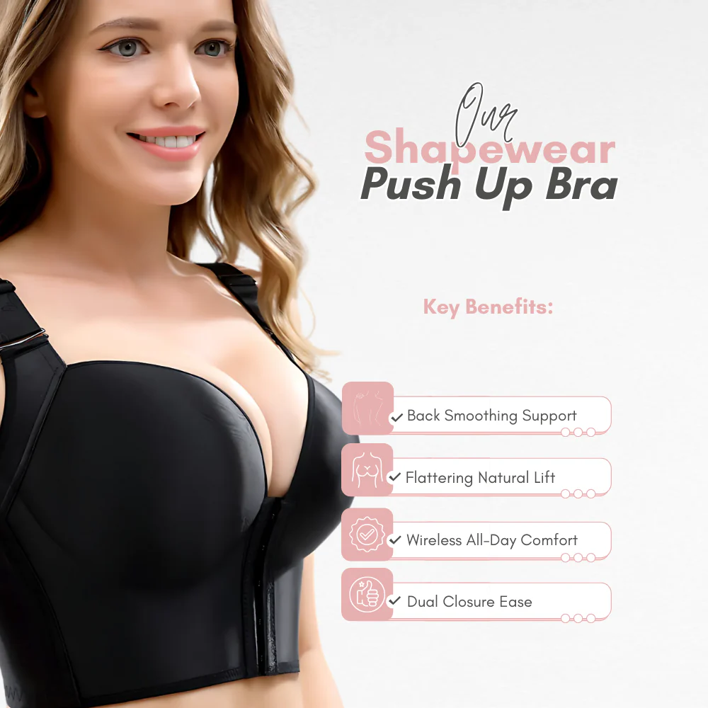 Front & Back Closure Push-Up Bra - Image 2