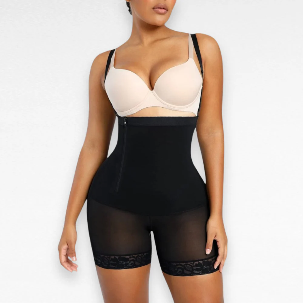 Tummy Compression Side Zipper Bodysuit - Image 5