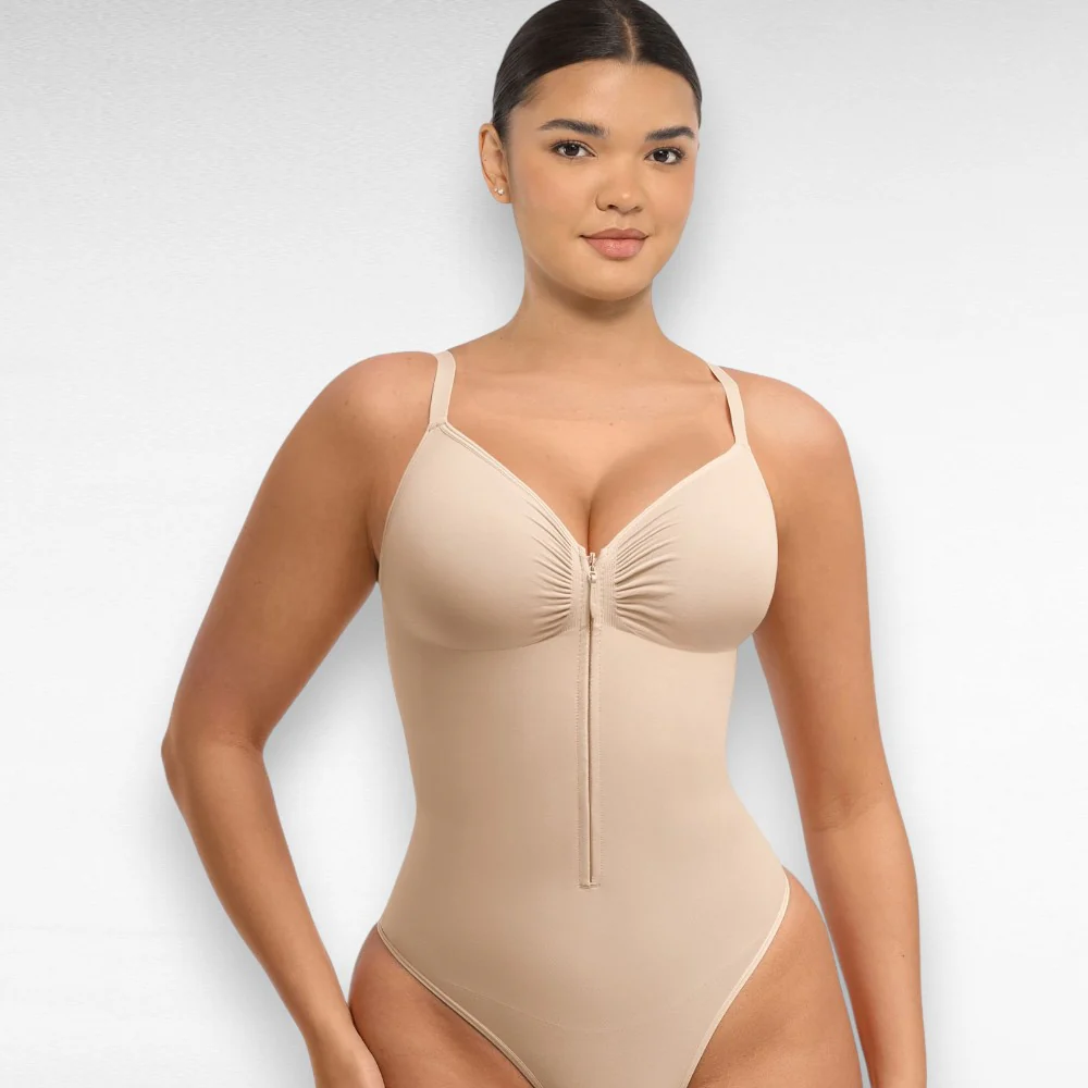 Tummy Control Thong Bodysuit - Image 12