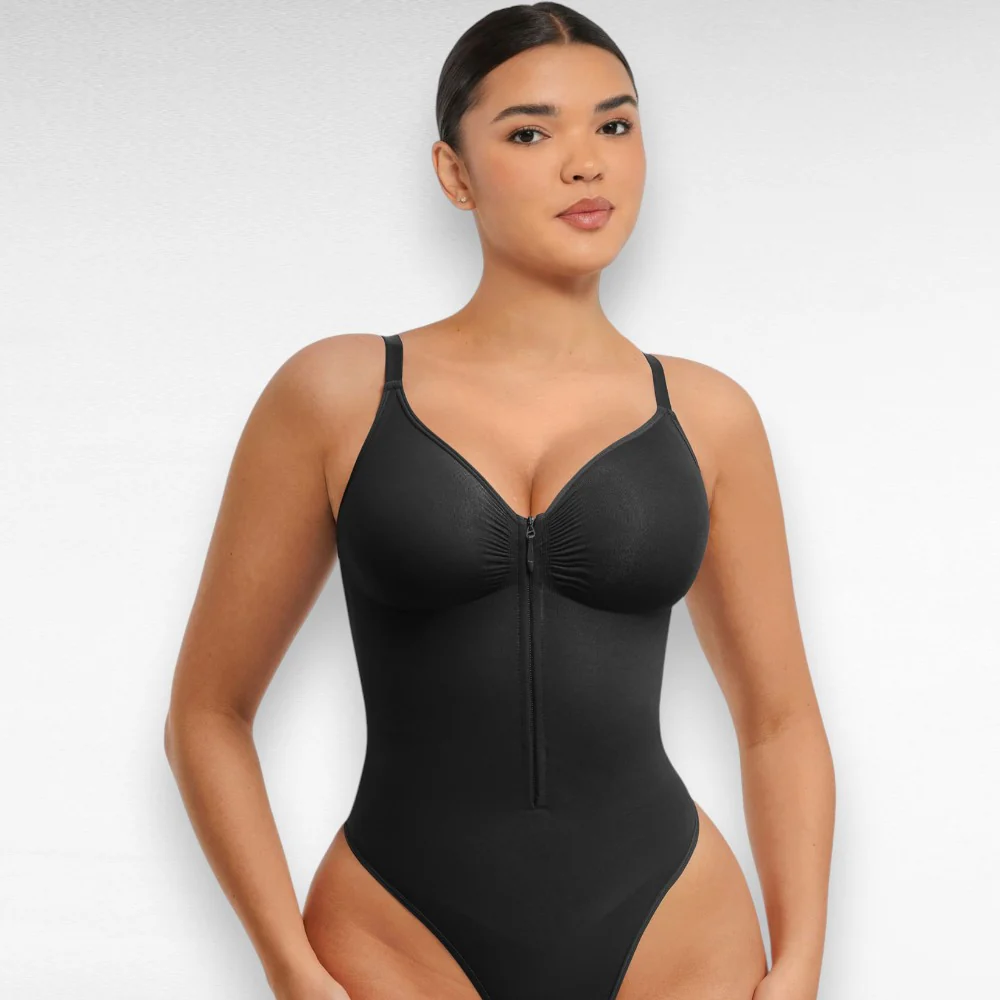 Tummy Control Thong Bodysuit - Image 3