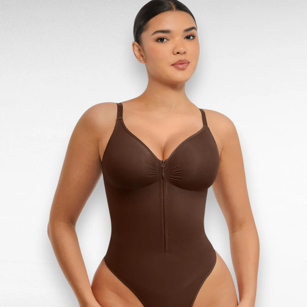 Tummy Control Thong Bodysuit - Image 6