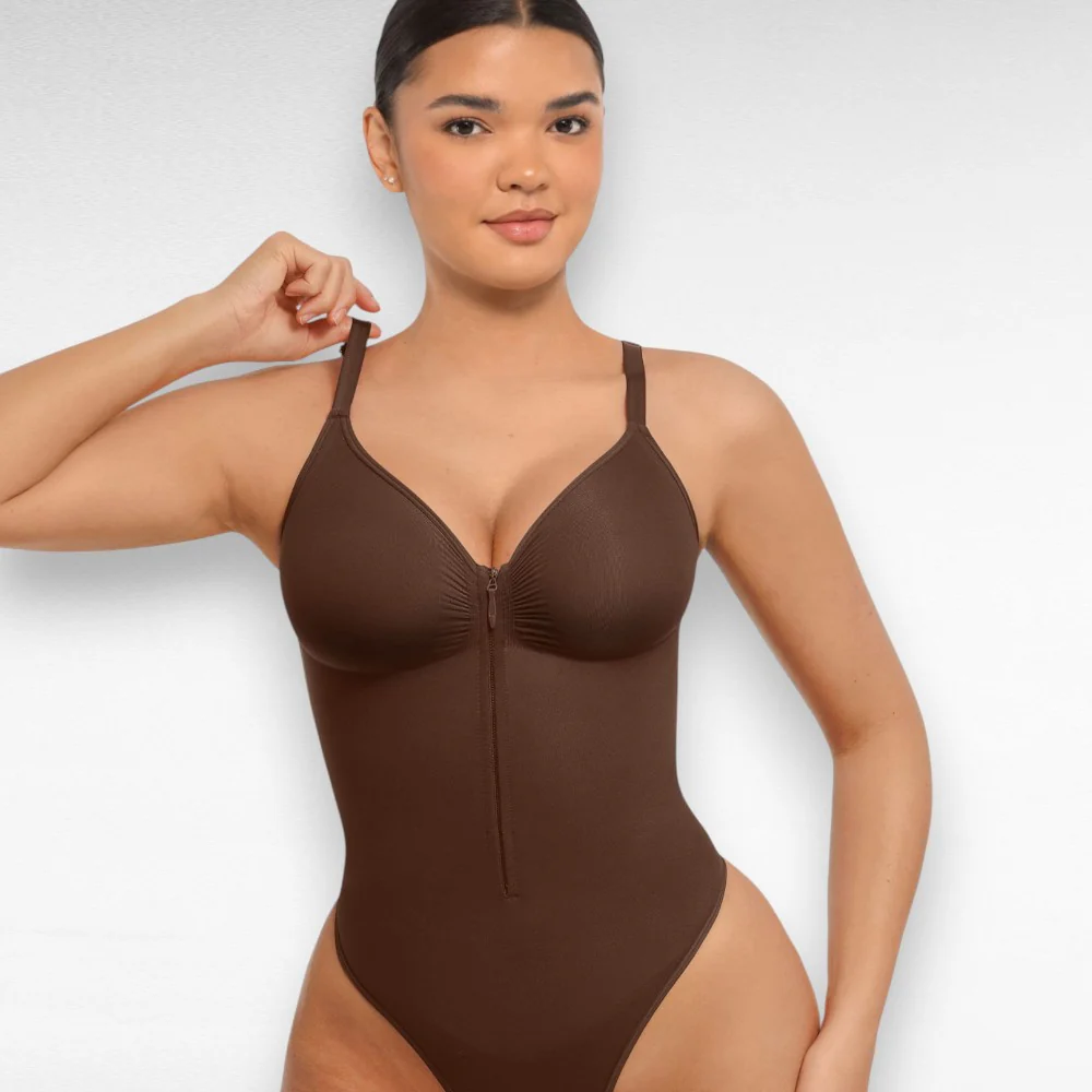 Tummy Control Thong Bodysuit - Image 7