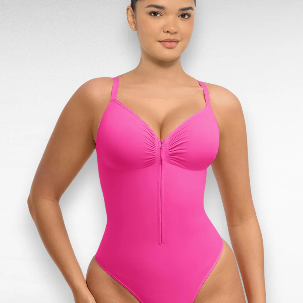 Tummy Control Thong Bodysuit - Image 9