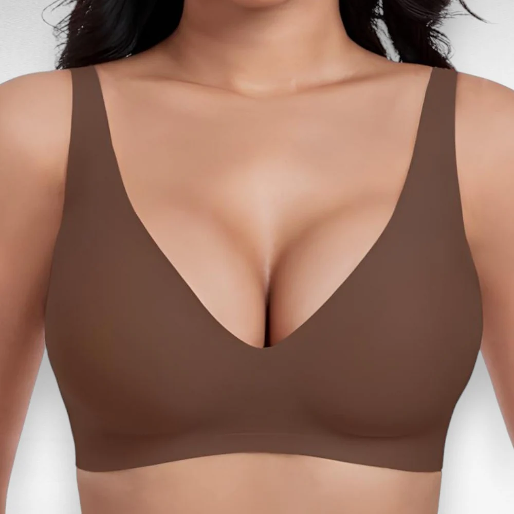 Wireless Deep V Push Up Bra - Image 7