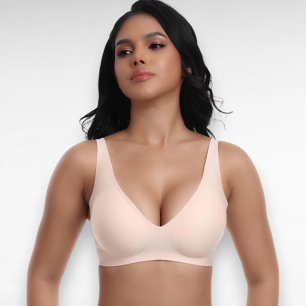 Wireless Deep V Push Up Bra - Image 9