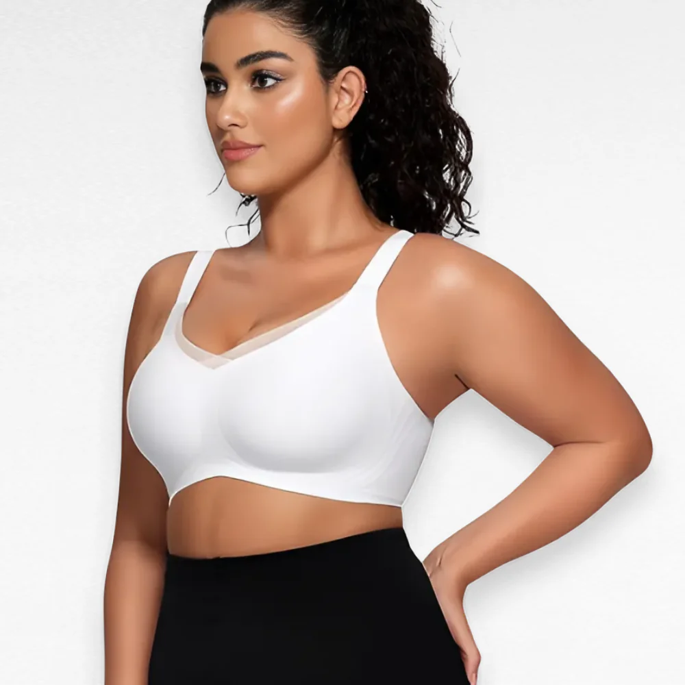 Wireless V Mesh Bra - Image 4