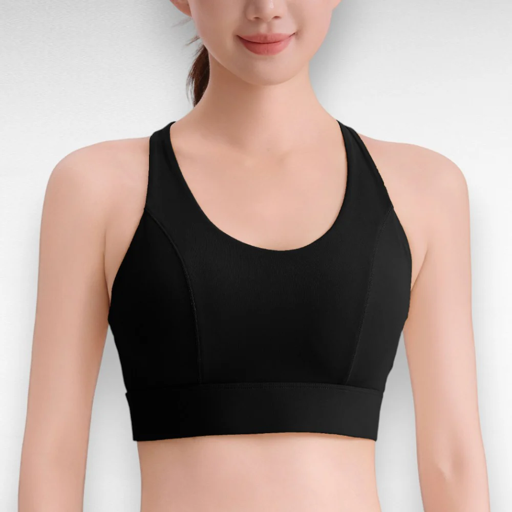 Shockproof Cross-Back Sports Bra - Image 3