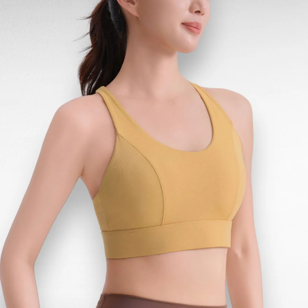 Shockproof Cross-Back Sports Bra - Image 4