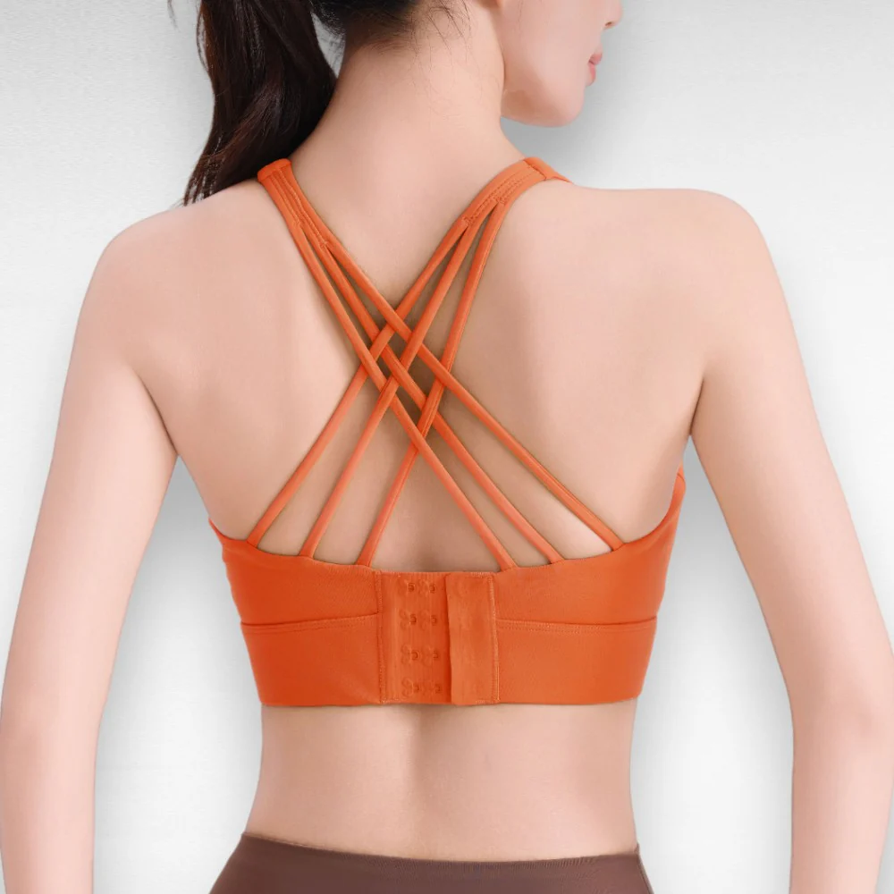 Shockproof Cross-Back Sports Bra - Image 7