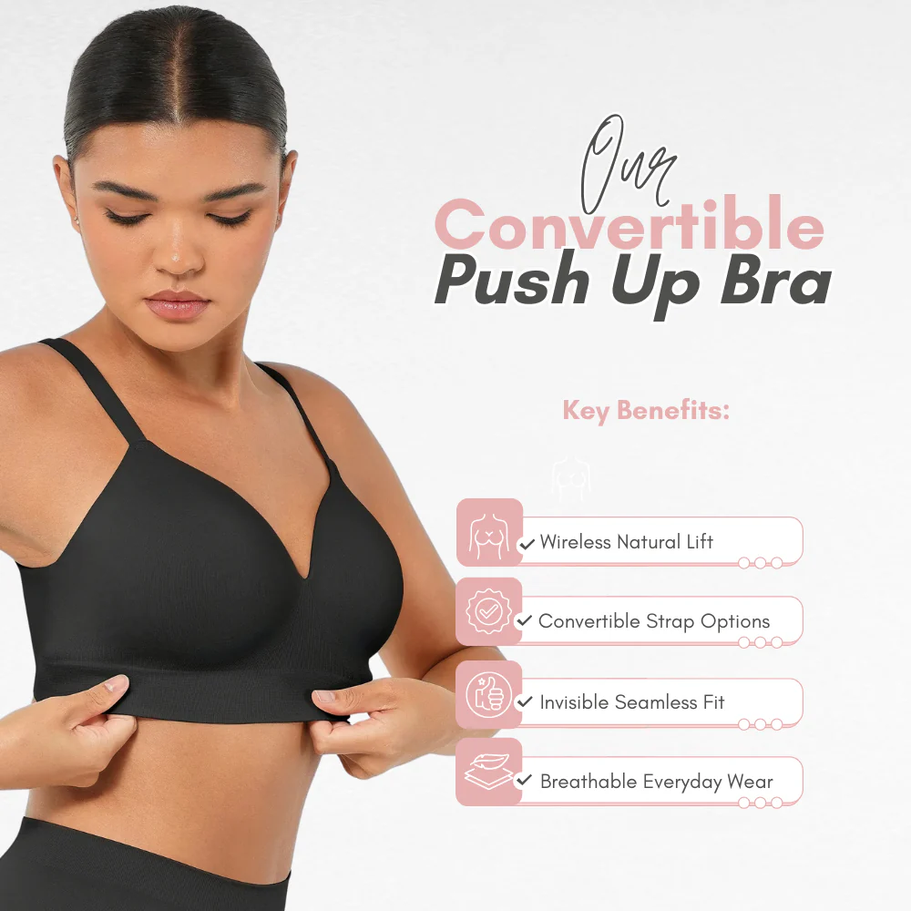 Wireless Convertible Push Up Bra - Image 2