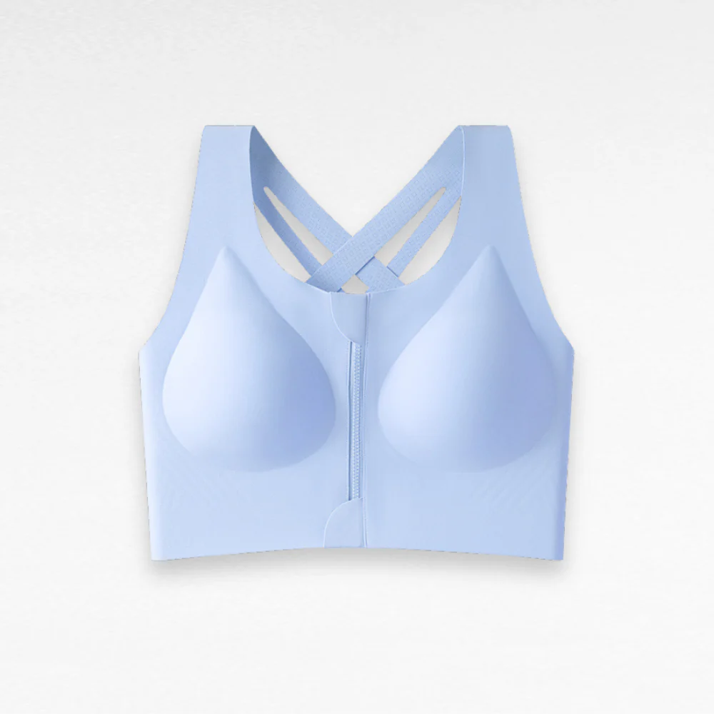 Wireless Cross-Back Sports Bra - Image 11