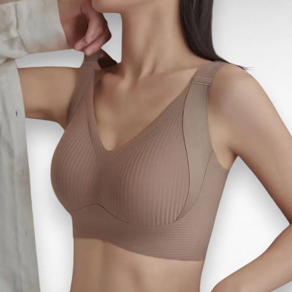 Wireless Ribbed Push-Up Bra - Image 9