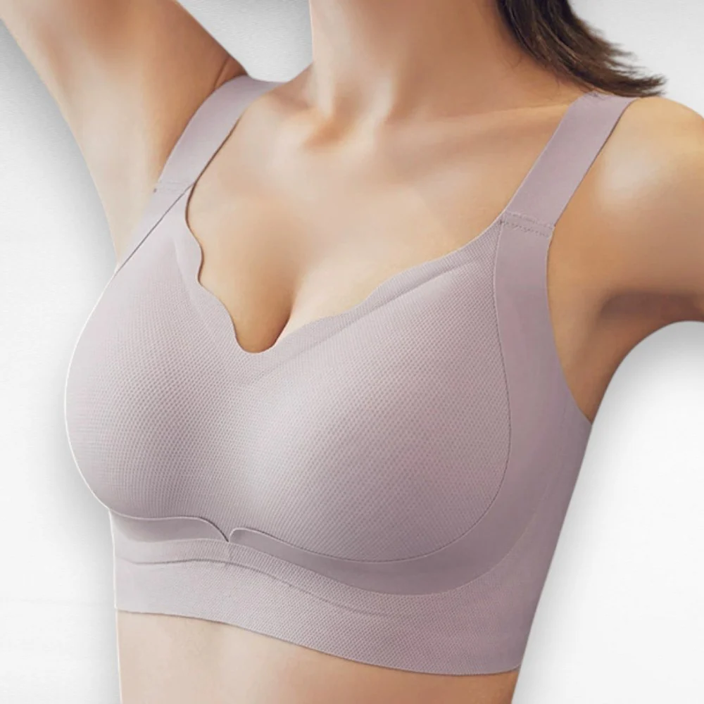 Wireless Scalloped Breathable Support Bra - Image 5