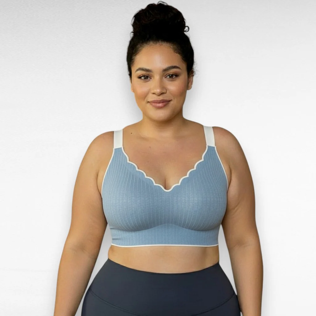 Wireless Scalloped Embossed Lace Bra - Image 6