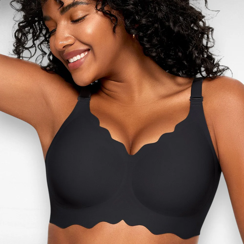 Wireless Scalloped Full Coverage Bra - Image 4