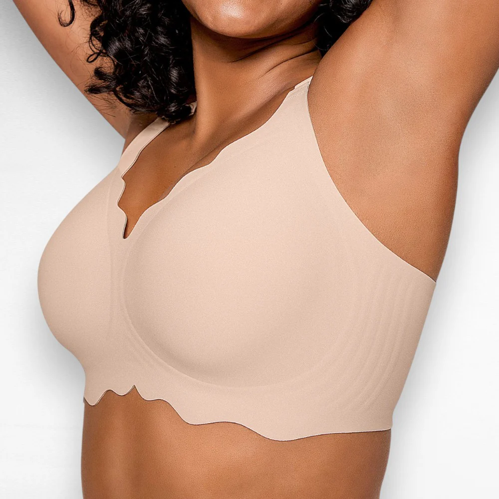 Wireless Scalloped Full Coverage Bra - Image 9